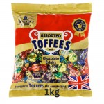 Walkers Assorted Toffees & Chocolate Eclairs - 1 KG BULK BAG - Best Before: 30.11.24 (1 Left)